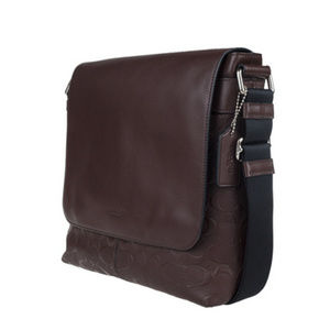 Coach Men's Leather Messenger Bag